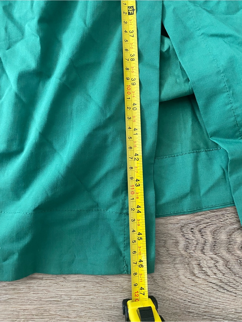 Anthropologie Green Button-Front Midi Dress with Cinched Waist - Picture 6 of 6